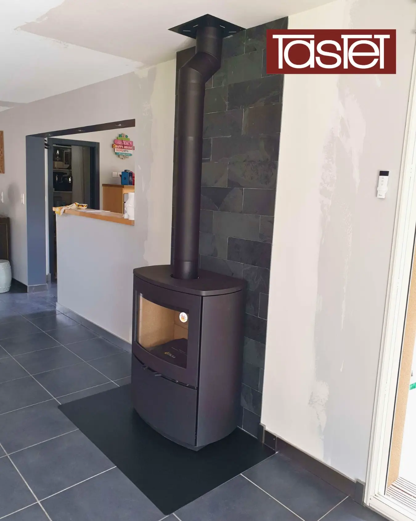 Installation d'un poêle à bois dans une maison individuelle à Dax