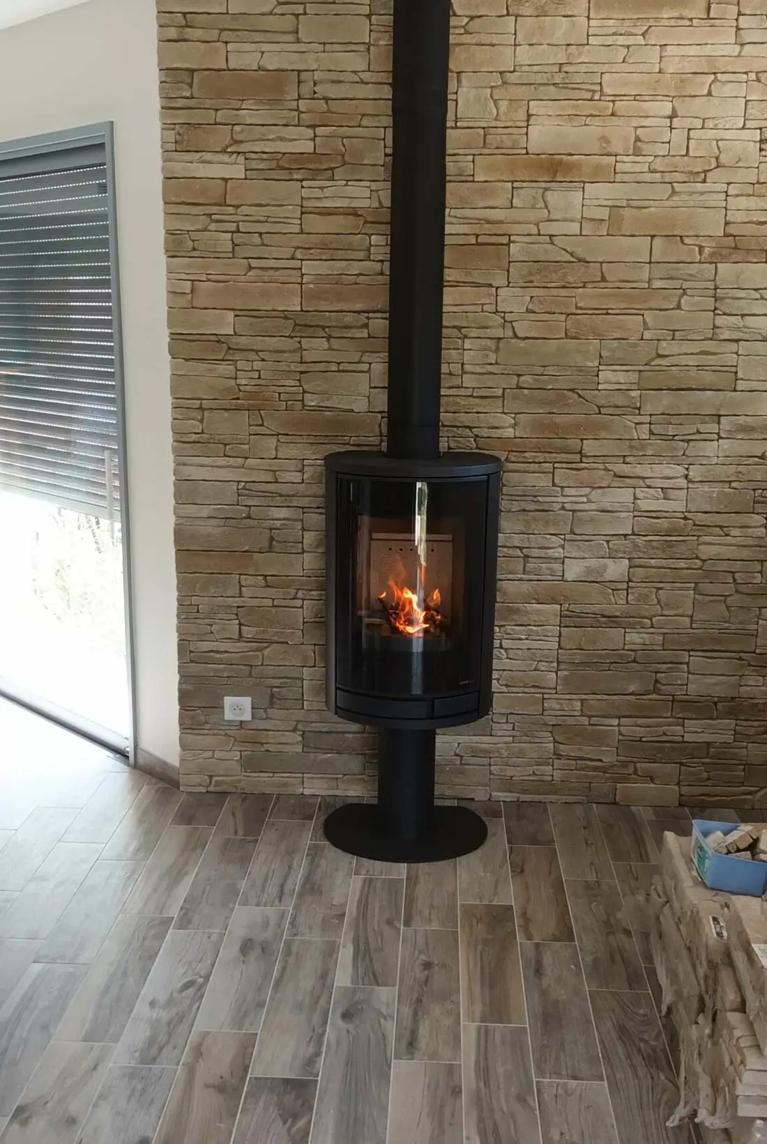 Installation d'un poêle à bois dans une maison individuelle à Dax
